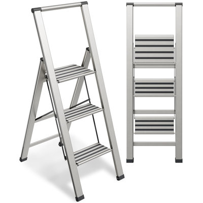 3 - Step Aluminum Library Ladder