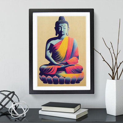 Colourful Buddha No.4 - Wall Art