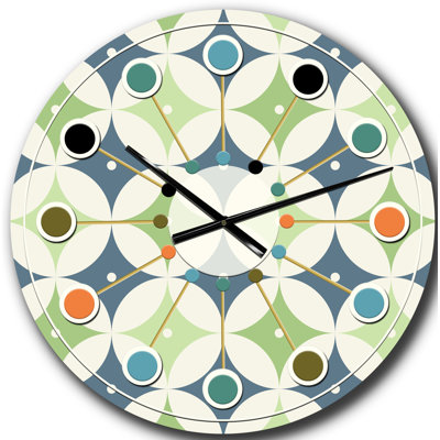 Horloge murale rétro Mid-Century