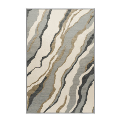 Tapis gris lavable à la machine