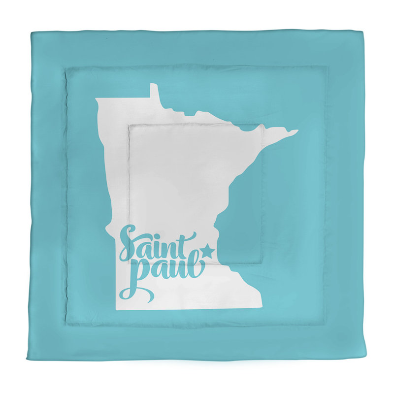 Saint Paul Polyester Comforter, Twin Comforter, Teal
