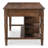 Darian Kitchen Island Brown