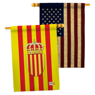 Double Sided 40'' H x 28'' W Polyester House Flag