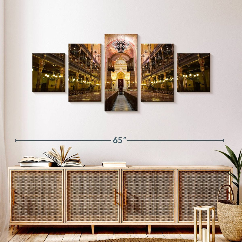 Great Synagogue Interior, 24" H x 55" W