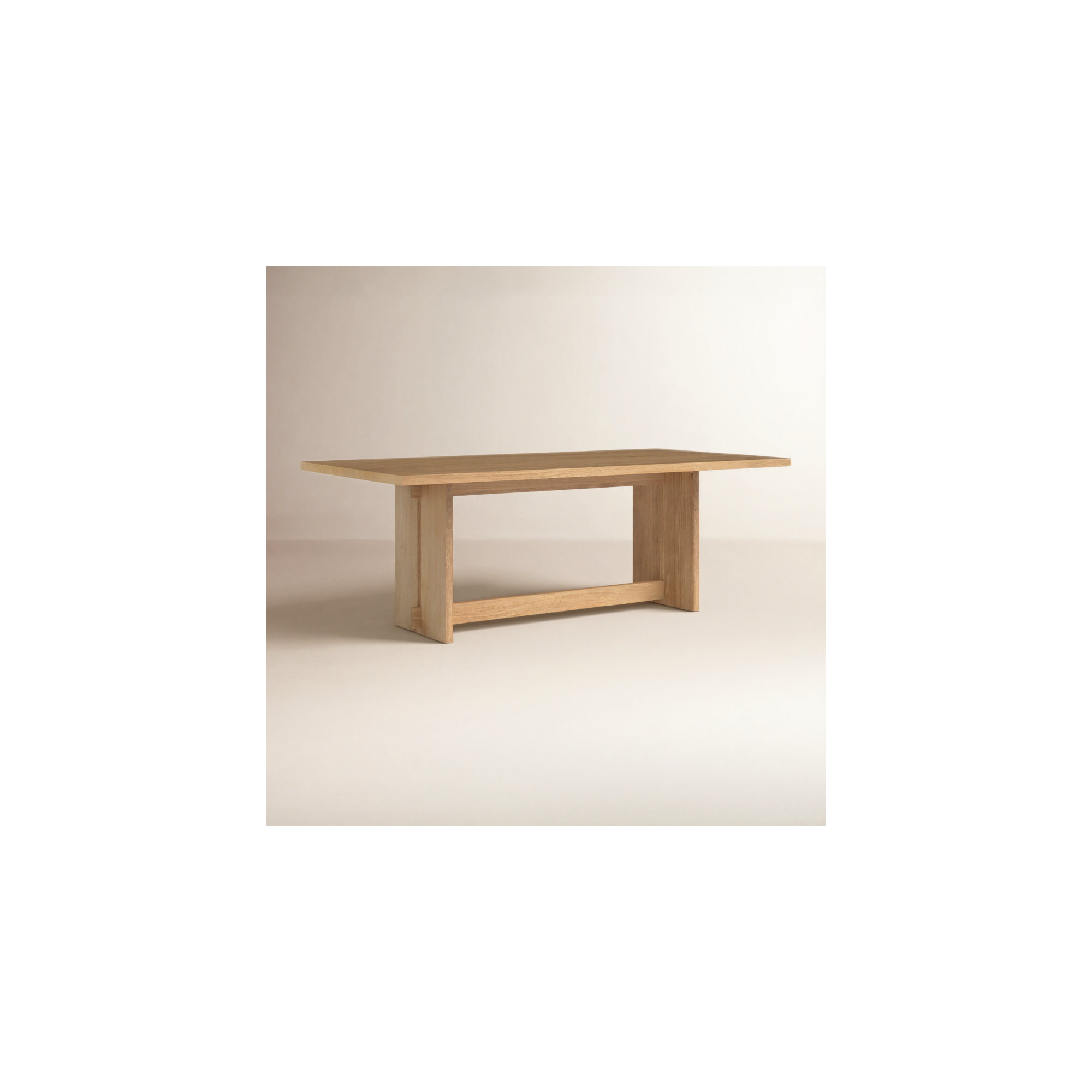 Dalina 84'' Dining Table, Natural Brown