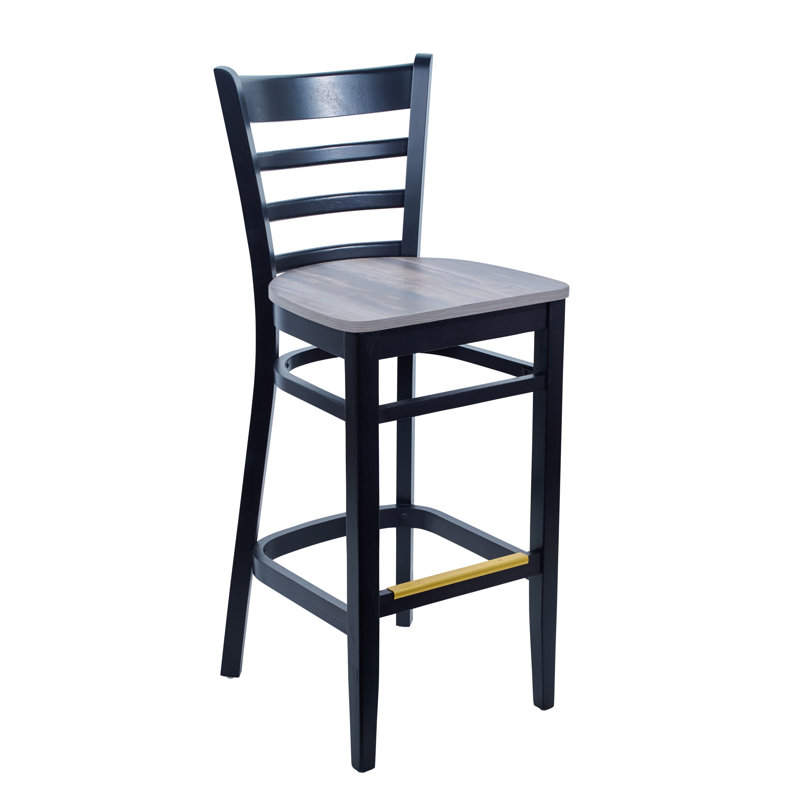 Berkeley 30.25'' Bar Stool, Chestnut/Black