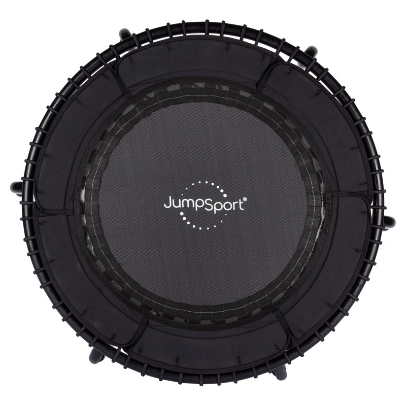JumpSport 370 PRO Indoor Heavy Duty Lightweight 39 In Fitness Trampoline, Black