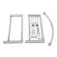 Lavabo de salle de bain mural circulaire en verre trempé avec robinet