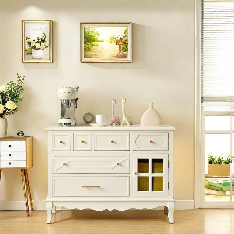 Petite armoire d'appoint tendance, Blanc
