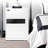Minimalist White Fingerprint and Password Safe Cabinet