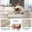 Canapé modulaire surdimensionné en chenille de 125 po à 7 places de 125 po, conception en L réversible avec repose-pieds mobile-15738574