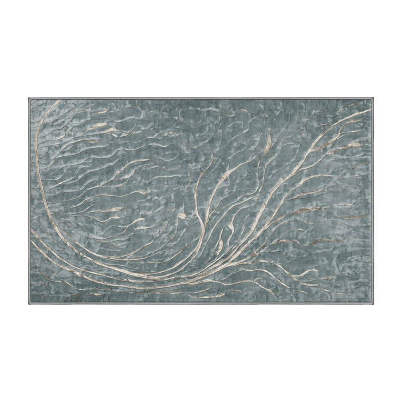 Tapis gris lavable à la machine, Tapis de couloir 2 pi x 5 pi