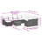  Garden Sofa Set Black