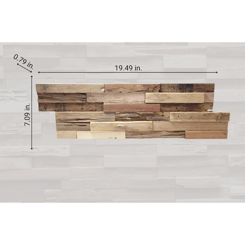 Panneaux muraux 3D en bois de teck récupéré - Colorado Ultrawood Wall Cov ...