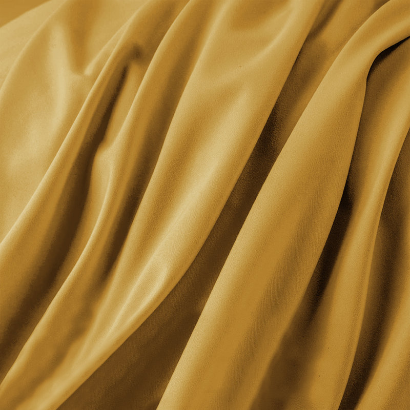 Laurne 200 Thread Count Microfiber Brushed Deep Fitted Bed Sheet, Ochre, Super King (6')