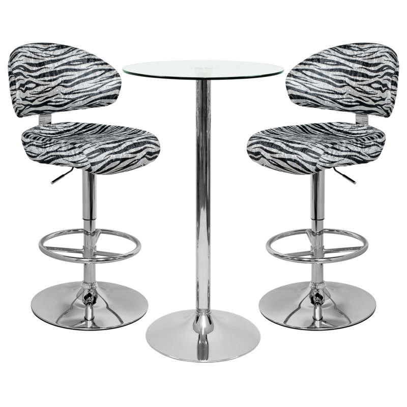 Ruhlman 2 - Person Dining Set, Silver