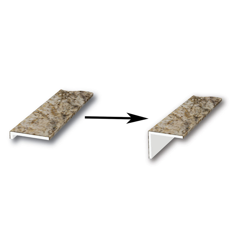 FlexStone 3" x 95" Remodel Trim with 2" Lip in Beaumont, Beaumont