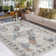 Vintage Floral Rug Washable Ultra Soft Floor Mats for Living Room Bedroom Indoor Area Rug Hallway Rug Low Pile Non Slip Rugs Distressed Rug Stain Resistant Carpet for Dining Room Office Kitchen Farmhouse Decor