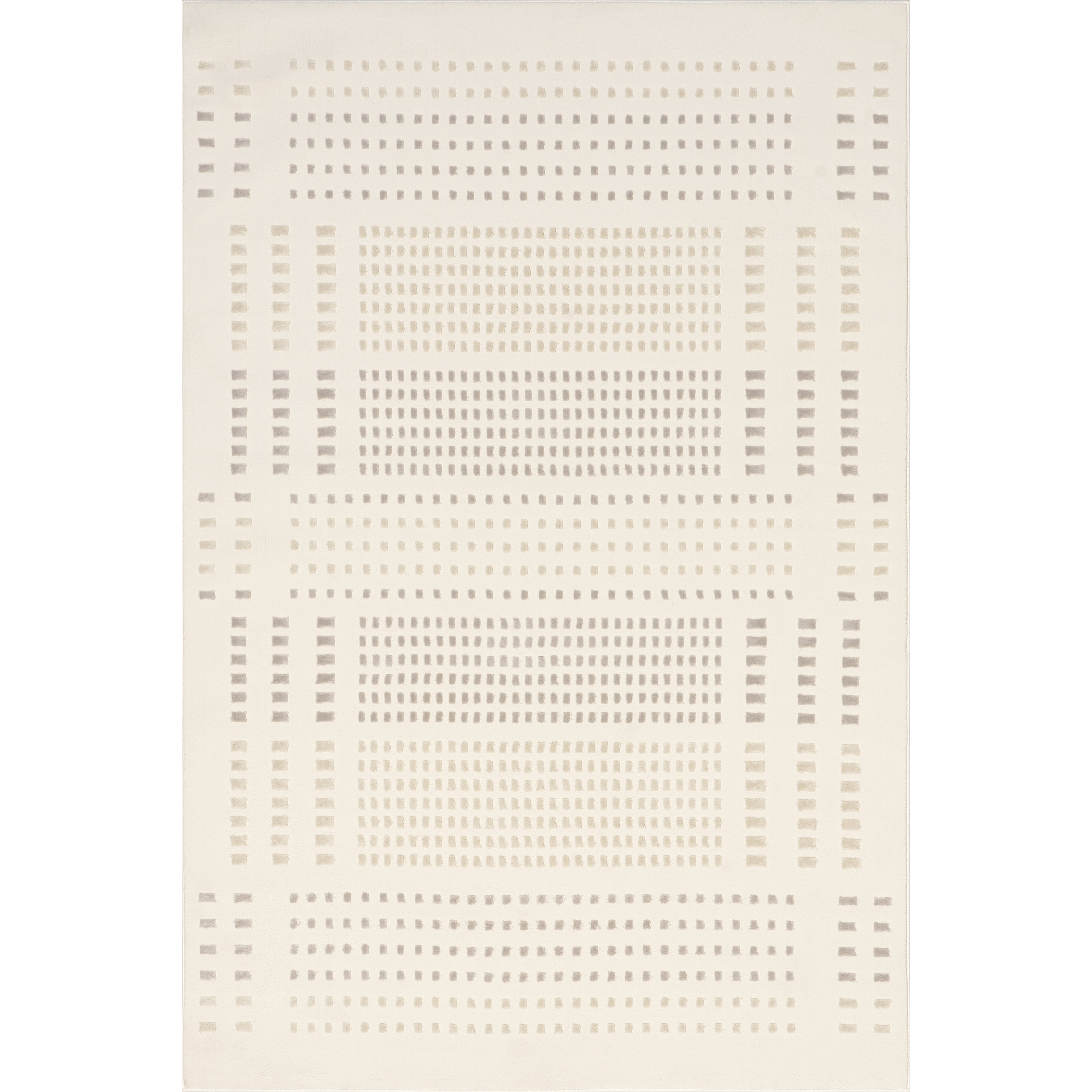 Rowyn Geometric Machine Washable Area Rug Cream | Wayfair