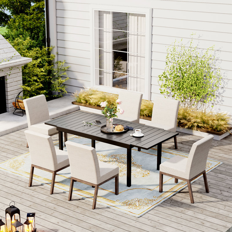 Ensemble repas extérieur pour 6 personnes