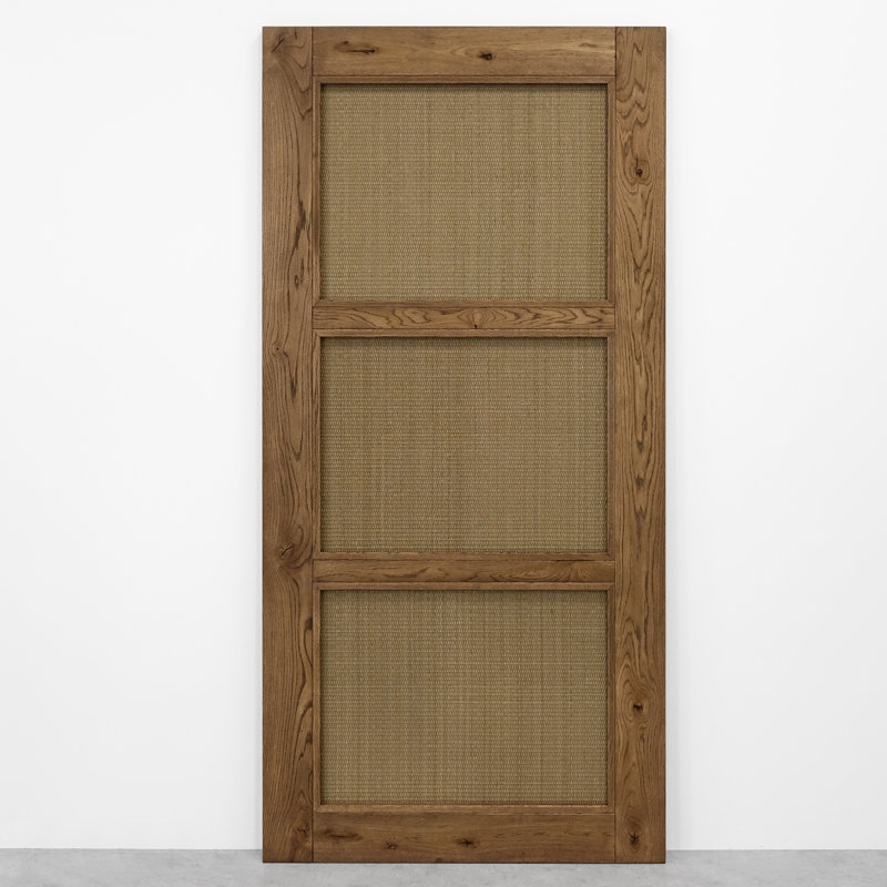 Amariae Oak with Rattan Barn Door, Brown