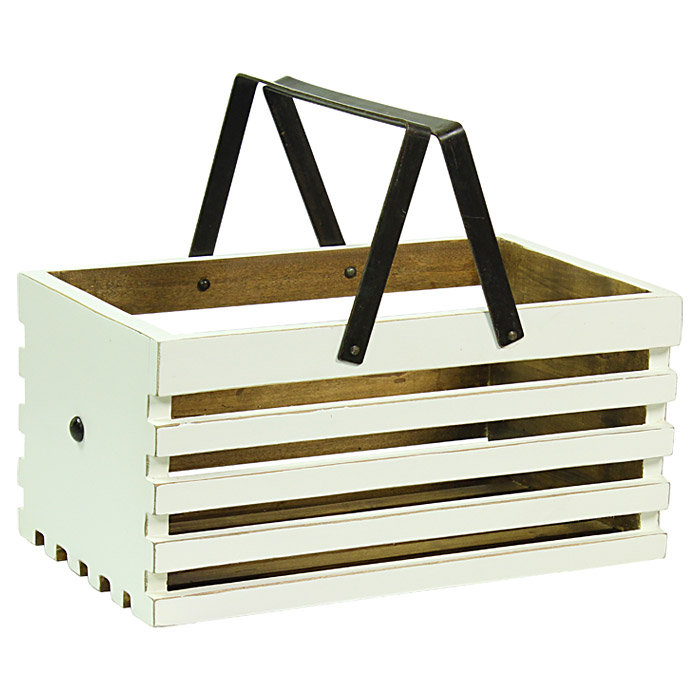 Caisse en bois massif verge