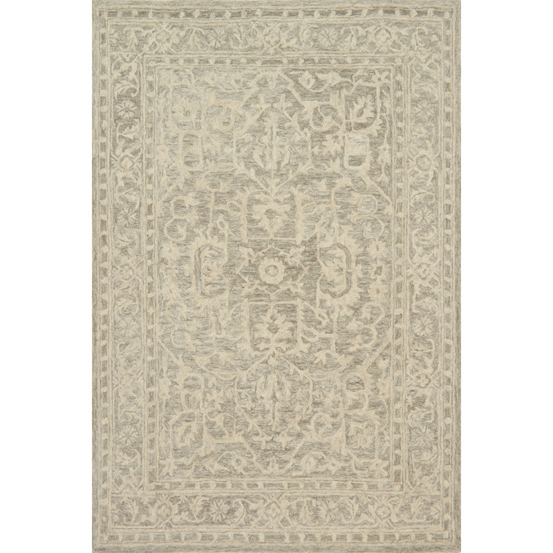Tapis taupe / gris / ivoire Darryl, Rectangle 5 pi x 7 pi 6 po