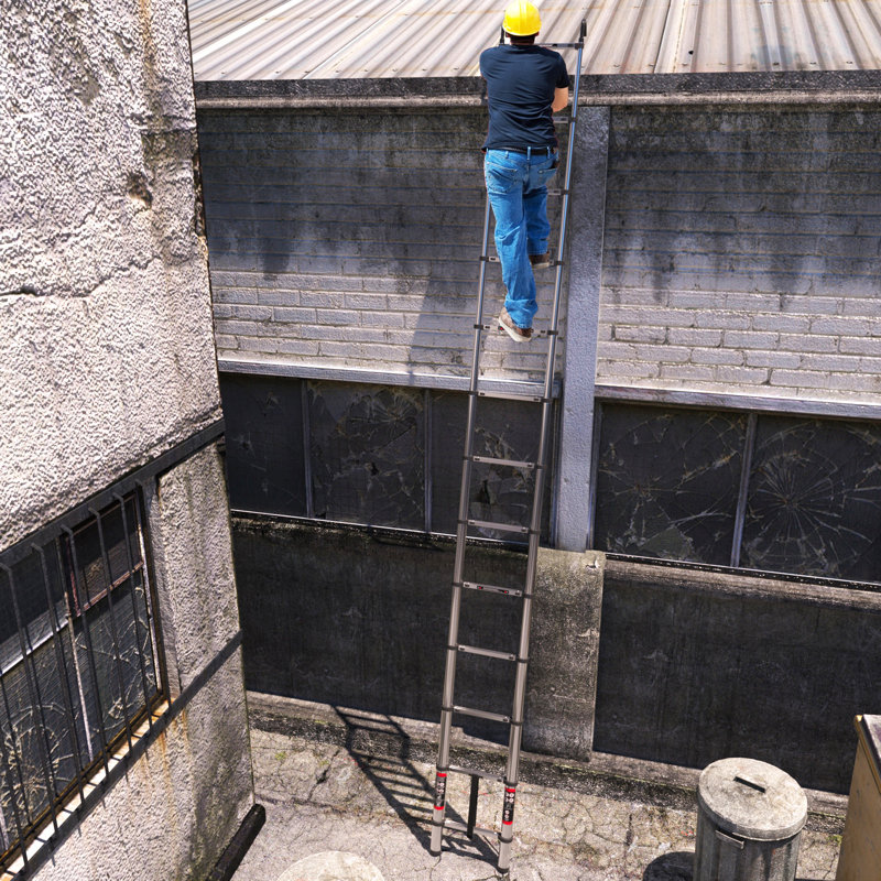 Portable Foldable Stainless Steel 14 ft Blanket Ladder