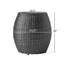Table d'appoint d'extérieur 14,00 po, gris, assemblage en fer-1810769136-1810769137