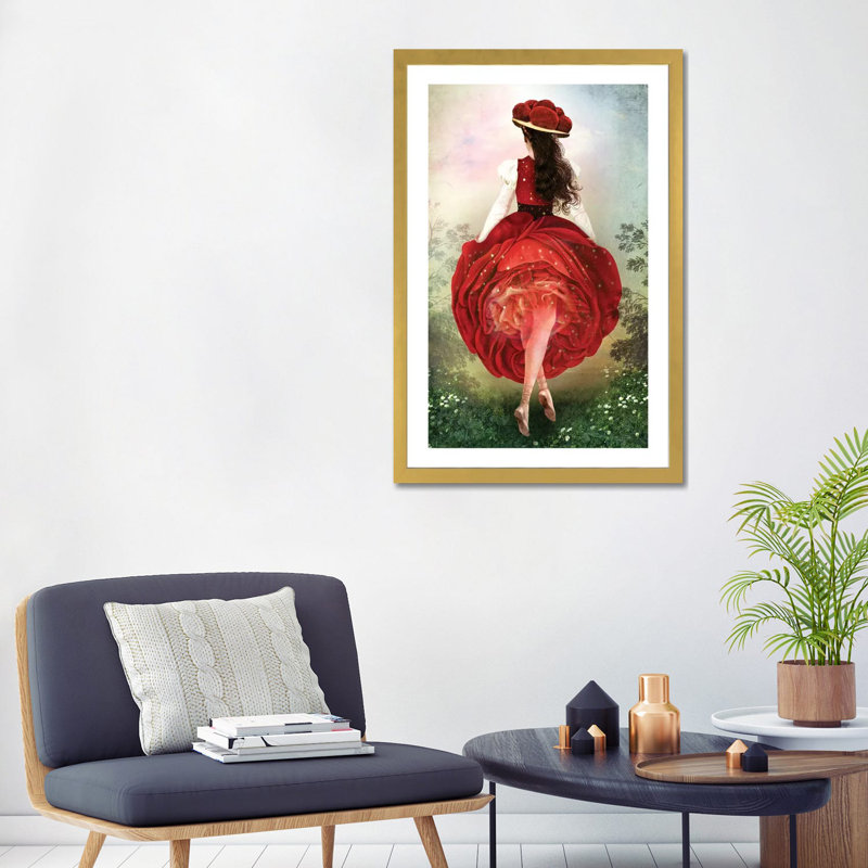 Schwarzwald Champagne by Catrin Welz-Stein - Print, Gold Paper, 32" H x 24" W x 1" D, White