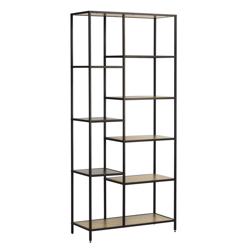 Tashanika 180 cm H x 70 cm W Steel Standard Bookcase