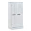 Armoire de rangement pour garde-manger, autoportante avec tablettes et portes réglables, idéale pour ranger les aliments et les appareils ménagers dans les petits espaces