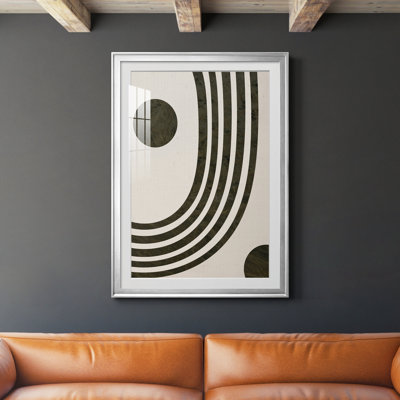 «Tubular Abstract I», reproduction encadrée de qualité supérieure, prête à être accrochée