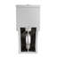 Toilette confortable avec siège 17 po, lavabo à double chasse 1,1 / 1,6, lavabo sans rebord, blanc brillant brillant 006 pour salle de bain en céramique hygiénique silencieuse