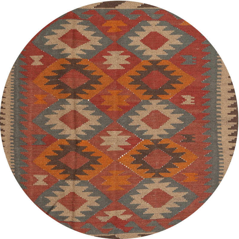 Ima Southwestern Indoor Rug, Round 5'