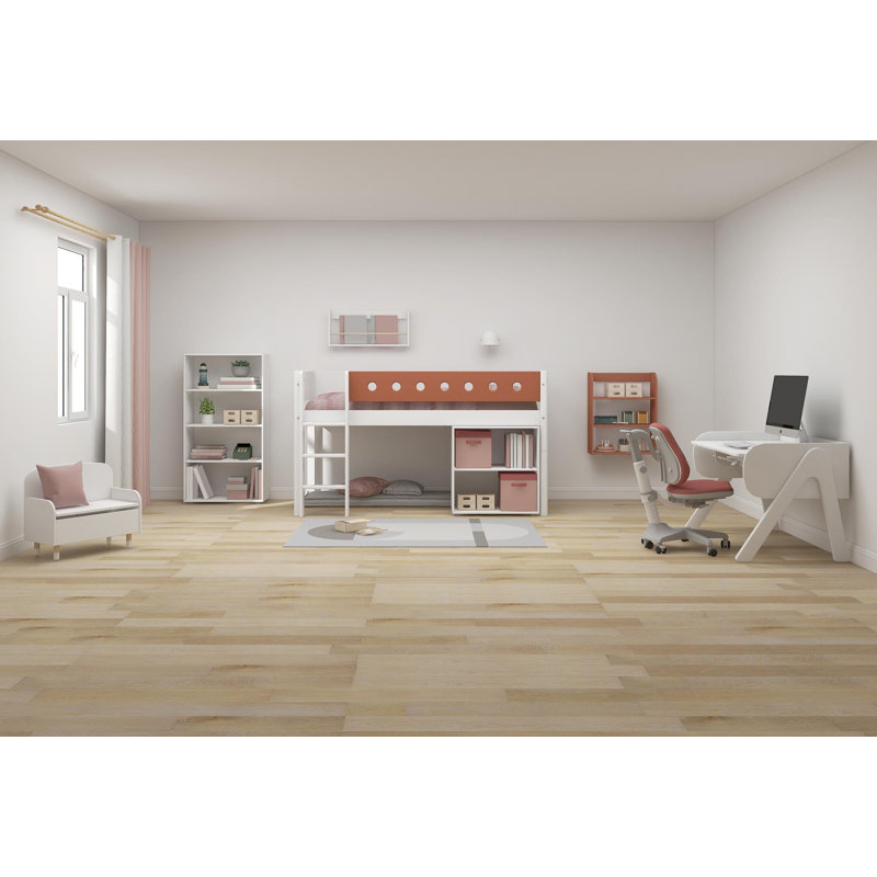 White Loft Bed Bed Frame, 109 x 210 cm