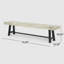 Banc de patio extérieur en bois d'acacia-1594584501