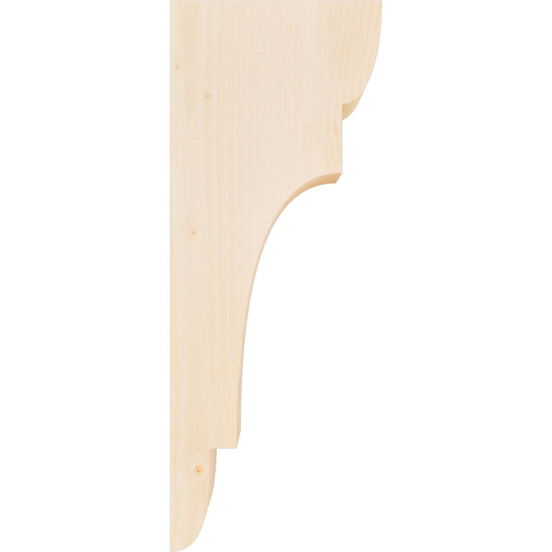 New Brighton Corbel, H 26 po x l 3,5 po x P 10 po, Sapin de Douglas, Lisse