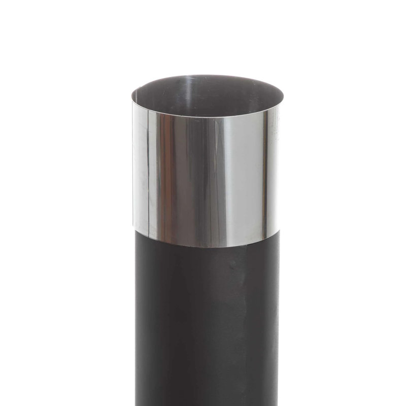 Siedentopf Column Steel Wood Burning Smokeless Chimnea, Black