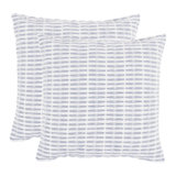 Pleated Please Striped Cotton Pillow Cover