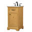 Hermes 19'' Single Bathroom Vanity with Carrara Marble Top-2016594840