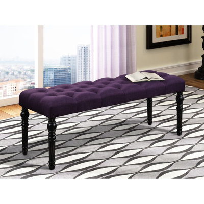 Upholstered Plastic / Acrylic Bench