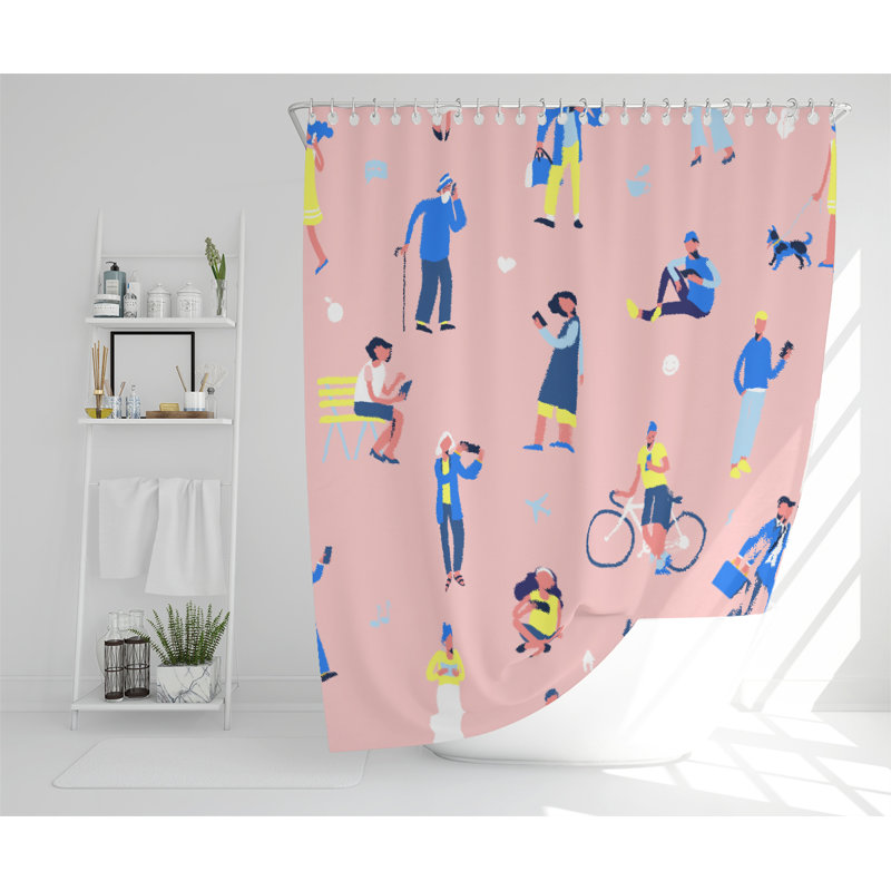 Woking Polyester Shower Curtain Set