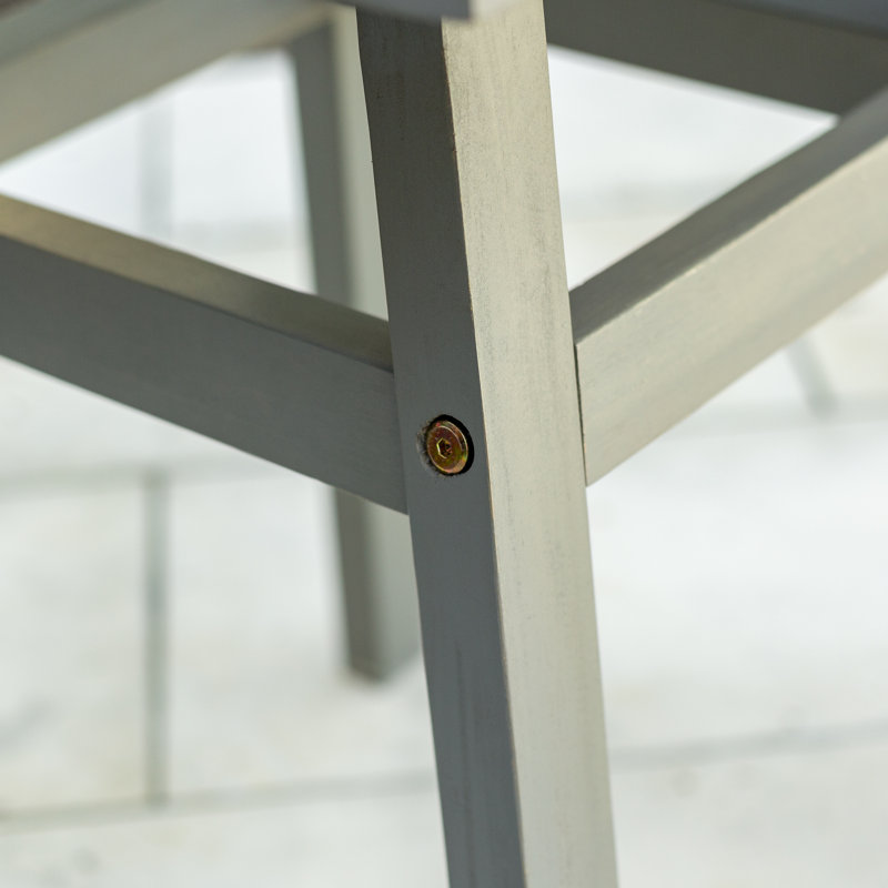 Table d'appoint en bois Harbison, Gris délavé