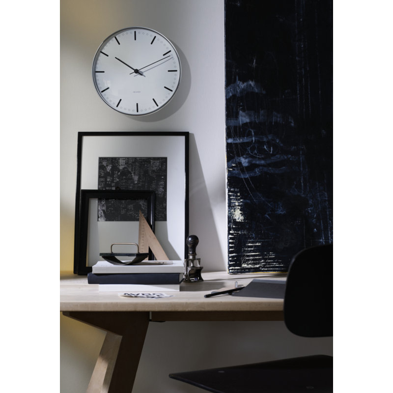 City Hall Metal Skeleton Wall Clock, Small