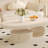 Cream wind light luxury solid wood coffee table-110543436