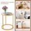 Tehani 50 cm W Steel Bedside Table