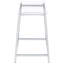 Tabouret de comptoir chromé sans dossier (ensemble de 2)-1606928515