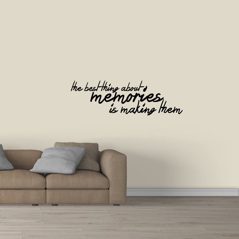 Text & Numbers Wall Decal, Black