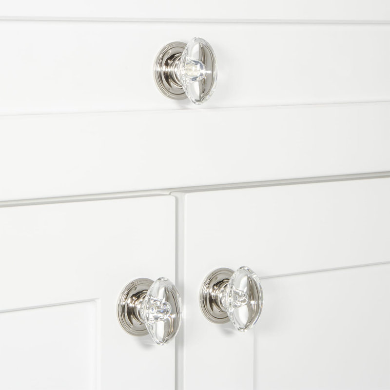 Provence Cabinet Knob, Polished Nickel